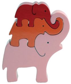 Elephant Tower wooden rubberwood Puzzle