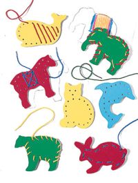 Lacing cards animals