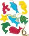 lacing cards: sea life