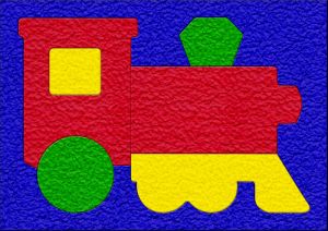 Lauri Crepe Ruber Train Puzzle