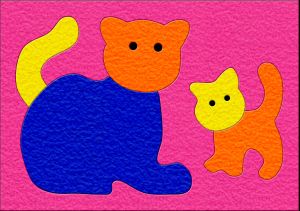 Lauri Cats Crepe Rubber Puzzle