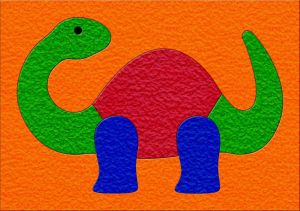 Lauri Dinosaur Crepe Rubber Puzzle