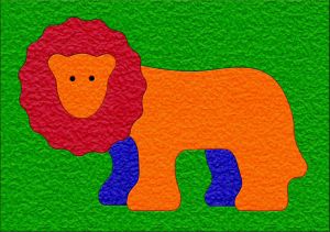 Lauri Crepe Rubber Lion Puzzle