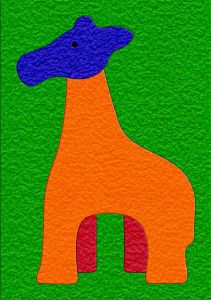Lauri Giraffe Crepe Rubber Puzzle