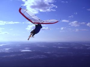 Kitewing high in the sky