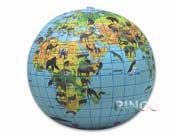 Animal Globe Beach Ball