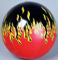 flame beach ball