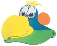 parrot hat visor