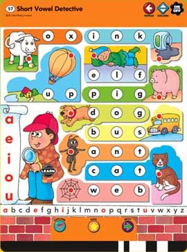 GeoSafari Phonics Pad Short Vowels