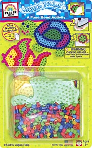 kid craft perler bead aqua pals