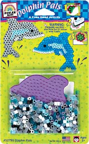 kid craft Perler Bead Dolphin Pals