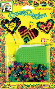 kid craft Perler Bead Dream Dangles Heart